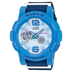CASIO BABY-G นาฬิกาข้อมือ นาฬิกากันน้ำ นาฬิกาของแท้ ประกันศูนย์ CMG 1 ปี รุ่น BGA-180-2B3 นาฬิกาสีฟ้า