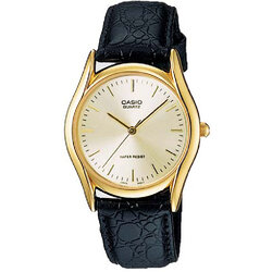 CASIO นาฬิกาคาสิโอ นาฬิกาข้อมือ นาฬิกากันน้ำ นาฬิกาของแท้ ประกันศูนย์ CMG 1 ปี รุ่น MTP-1094Q-7A นาฬิกาสีดำ