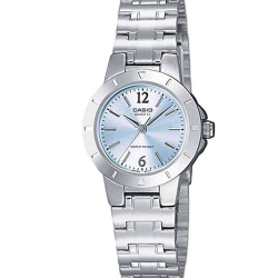 CASIO นาฬิกาคาสิโอ นาฬิกาข้อมือ นาฬิกากันน้ำ นาฬิกาของแท้ ประกันศูนย์ CMG 1 ปี รุ่น LTP-1177A-2 นาฬิกาสีเงิน