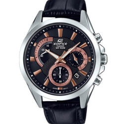 CASIO EDIFICE นาฬิกาข้อมือ นาฬิกากันน้ำ นาฬิกาของแท้ ประกันศูนย์ CMG 1 ปี รุ่น EFV-580L-1A นาฬิกาสีดำ