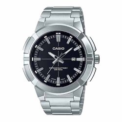 CASIO นาฬิกาคาสิโอ นาฬิกาข้อมือ นาฬิกากันน้ำ นาฬิกาของแท้ ประกันศูนย์ CMG 1 ปี รุ่น MTP-E172D-1A นาฬิกาสีเงิน