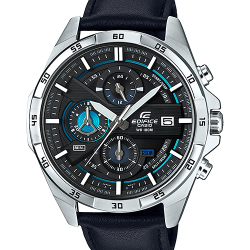 CASIO EDIFICE นาฬิกาข้อมือ นาฬิกากันน้ำ นาฬิกาของแท้ ประกันศูนย์ CMG 1 ปี รุ่น EFR-556L-1A นาฬิกาสีดำ