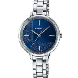 CASIO นาฬิกาคาสิโอ นาฬิกาข้อมือ นาฬิกากันน้ำ นาฬิกาของแท้ ประกันศูนย์ CMG 1 ปี รุ่น LTP-E152D-2E นาฬิกาสีเงิน