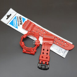 CASIO GENUINE FACTORY CASIO REPLACEMENT อะไหล่นาฬิกา G-SHOCK รุ่น GWF-1000RD-4 กรอบสายสีแดง