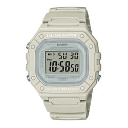 CASIO MID YEAR SALE นาฬิกาคาสิโอ พร้อมส่ง นาฬิกาข้อมือ นาฬิกากันน้ำ นาฬิกาของแท้ BTS ประกันศูนย์ CMG 1 ปี รุ่น W-218HC-8A นาฬิกาสีเทา