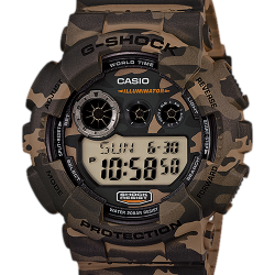 CASIO MID YEAR SALE G-SHOCK นาฬิกาข้อมือ นาฬิกากันน้ำ นาฬิกาของแท้ ประกันศูนย์ CMG 1 ปี รุ่น GD-120CM-5A นาฬิกาสีน้ำตาล