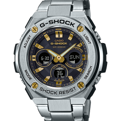 CASIO G-SHOCK นาฬิกาข้อมือ นาฬิกากันน้ำ นาฬิกาของแท้ ประกันศูนย์ CMG 1 ปี รุ่น GST-S310D-1A9 นาฬิกาสีเงิน