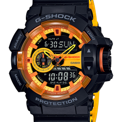 CASIO G-SHOCK นาฬิกาข้อมือ นาฬิกากันน้ำ นาฬิกาของแท้ ประกันศูนย์ CMG 1 ปี รุ่น GA-400BY-1A นาฬิกาสีดำ