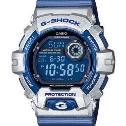 CASIO G-SHOCK นาฬิกาข้อมือ นาฬิกากันน้ำ นาฬิกาของแท้ ประกันศูนย์ CMG 1 ปี รุ่น G-8900CS-8D นาฬิกาสีน้ำเงิน