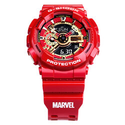 CASIO G-SHOCK นาฬิกาข้อมือ นาฬิกากันน้ำ นาฬิกาของแท้ ประกันศูนย์ CMG 1 ปี รุ่น GA-110IRONMAN-4 นาฬิกาสีแดง