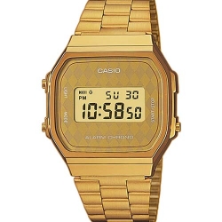 CASIO นาฬิกาคาสิโอ นาฬิกาข้อมือ นาฬิกากันน้ำ นาฬิกาของแท้ ประกันศูนย์ CMG 1 ปี รุ่น A168WG-9B นาฬิกาสีทอง