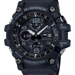 CASIO G-SHOCK นาฬิกาข้อมือ นาฬิกากันน้ำ นาฬิกาของแท้ ประกันศูนย์ CMG 1 ปี รุ่น GSG-100-1A นาฬิกาสีดำ