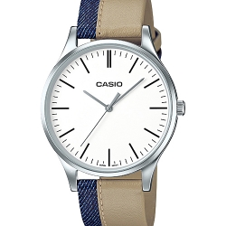 CASIO นาฬิกาคาสิโอ นาฬิกาข้อมือ นาฬิกากันน้ำ นาฬิกาของแท้ ประกันศูนย์ CMG 1 ปี รุ่น MTP-E133L-7E นาฬิกาสีครีม