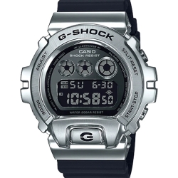 CASIO MID YEAR SALE G-SHOCK นาฬิกาข้อมือ นาฬิกากันน้ำ นาฬิกาของแท้ ประกันศูนย์ CMG 1 ปี รุ่น GM-6900U-1D นาฬิกาสีเงิน