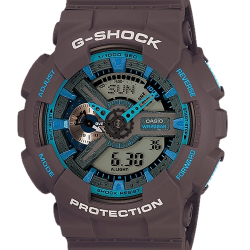 CASIO G-SHOCK นาฬิกาข้อมือ นาฬิกากันน้ำ นาฬิกาของแท้ ประกันศูนย์ CMG 1 ปี รุ่น GA-110TS-8A2 นาฬิกาสีน้ำตาล