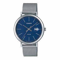 CASIO นาฬิกาคาสิโอ นาฬิกาข้อมือ นาฬิกากันน้ำ นาฬิกาของแท้ ประกันศูนย์ CMG 1 ปี รุ่น MTP-E175M-2E นาฬิกาสีเงิน