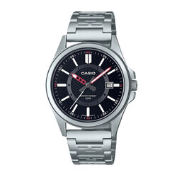 CASIO นาฬิกาคาสิโอ นาฬิกาข้อมือ นาฬิกากันน้ำ นาฬิกาของแท้ ประกันศูนย์ CMG 1 ปี รุ่น MTP-E700D-1E นาฬิกาสีเงิน