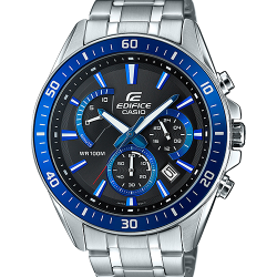 CASIO EDIFICE นาฬิกาข้อมือ นาฬิกากันน้ำ นาฬิกาของแท้ ประกันศูนย์ CMG 1 ปี รุ่น EFR-552D-1A2 นาฬิกาสีเงิน