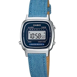 CASIO นาฬิกาคาสิโอ นาฬิกาข้อมือ นาฬิกากันน้ำ นาฬิกาของแท้ ประกันศูนย์ CMG 1 ปี รุ่น LA670WL-2A2 นาฬิกาสีฟ้า