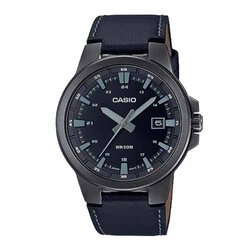 CASIO นาฬิกาคาสิโอ นาฬิกาข้อมือ นาฬิกากันน้ำ นาฬิกาของแท้ ประกันศูนย์ CMG 1 ปี รุ่น MTP-E173BL-1A นาฬิกาสีดำ