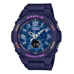 CASIO BABY-G นาฬิกาข้อมือ นาฬิกากันน้ำ นาฬิกาของแท้ ประกันศูนย์ CMG 1 ปี รุ่น BGA-260FL-2A นาฬิกาสีน้ำเงิน