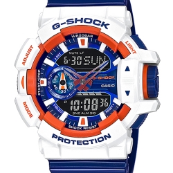 CASIO G-SHOCK นาฬิกาข้อมือ นาฬิกากันน้ำ นาฬิกาของแท้ ประกันศูนย์ CMG 1 ปี รุ่น GA-400CS-7A นาฬิกาสีขาว