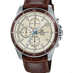 CASIO EDIFICE นาฬิกาข้อมือ นาฬิกากันน้ำ นาฬิกาของแท้ ประกันศูนย์ CMG 1 ปี รุ่น EFR-526L-7B นาฬิกาสีน้ำตาล