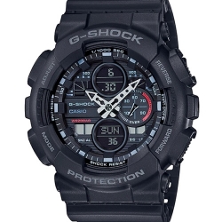 CASIO G-SHOCK นาฬิกาข้อมือ นาฬิกากันน้ำ นาฬิกาของแท้ ประกันศูนย์ CMG 1 ปี รุ่น GA-140-1A1 นาฬิกาสีดำ