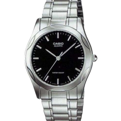 CASIO นาฬิกาคาสิโอ นาฬิกาข้อมือ นาฬิกากันน้ำ นาฬิกาของแท้ ประกันศูนย์ CMG 1 ปี รุ่น MTP-1275D-1A นาฬิกาสีเงิน