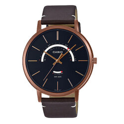 CASIO นาฬิกาคาสิโอ นาฬิกาข้อมือ นาฬิกากันน้ำ นาฬิกาของแท้ ประกันศูนย์ CMG 1 ปี รุ่น MTP-B105RL-1A นาฬิกาสีน้้ำตาล