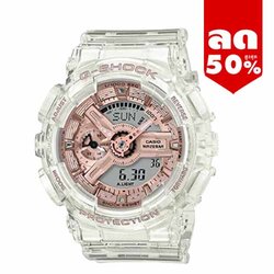 CASIO G-SHOCK นาฬิกาข้อมือ นาฬิกากันน้ำ นาฬิกาของแท้ ประกันศูนย์ CMG 1 ปี รุ่น GMA-S110SR-7A นาฬิกาสีใส
