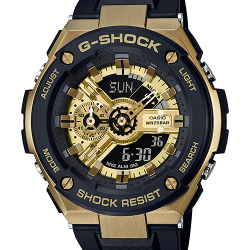 CASIO G-SHOCK นาฬิกาข้อมือ นาฬิกากันน้ำ นาฬิกาของแท้ ประกันศูนย์ CMG 1 ปี รุ่น GST-400G-1A9 นาฬิกาสีดำ