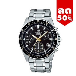 CASIO EDIFICE นาฬิกาข้อมือ นาฬิกากันน้ำ นาฬิกาของแท้ ประกันศูนย์ CMG 1 ปี รุ่น EFV-540D-1A9 นาฬิกาสีเงิน