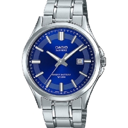 CASIO นาฬิกาคาสิโอ นาฬิกาข้อมือ นาฬิกากันน้ำ นาฬิกาของแท้ ประกันศูนย์ CMG 1 ปี รุ่น MTS-100D-2A นาฬิกาสีเงิน
