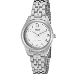 CASIO MID YEAR SALE นาฬิกาคาสิโอ พร้อมส่ง นาฬิกาข้อมือ นาฬิกากันน้ำ นาฬิกาของแท้ BTS ประกันศูนย์ CMG 1 ปี รุ่น LTP-1129A-7B นาฬิกาสีเงิน