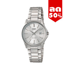 CASIO นาฬิกาคาสิโอ นาฬิกาข้อมือ นาฬิกากันน้ำ นาฬิกาของแท้ ประกันศูนย์ CMG 1 ปี รุ่น LTP-1183A-7A นาฬิกาสีเงิน