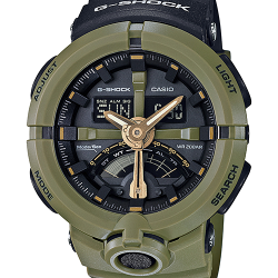 CASIO G-SHOCK นาฬิกาข้อมือ นาฬิกากันน้ำ นาฬิกาของแท้ ประกันศูนย์ CMG 1 ปี รุ่น GA-500P-3A นาฬิกาสีเขียว