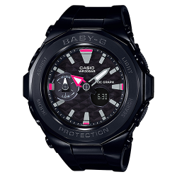 CASIO BABY-G นาฬิกาข้อมือ นาฬิกากันน้ำ นาฬิกาของแท้ ประกันศูนย์ CMG 1 ปี รุ่น BGA-225G-1A นาฬิกาสีดำ