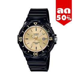 CASIO นาฬิกาคาสิโอ นาฬิกาข้อมือ นาฬิกากันน้ำ นาฬิกาของแท้ ประกันศูนย์ CMG 1 ปี รุ่น LRW-200H-9E นาฬิกาสีดำ