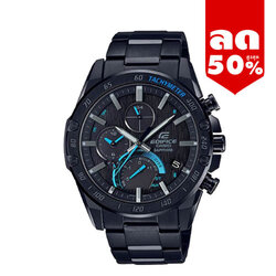 CASIO EDIFICE นาฬิกาข้อมือ นาฬิกากันน้ำ นาฬิกาของแท้ ประกันศูนย์ CMG 1 ปี รุ่น EQB-1000XDC-1A นาฬิกาสีดำ