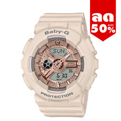 CASIO BABY-G นาฬิกาข้อมือ นาฬิกากันน้ำ นาฬิกาของแท้ ประกันศูนย์ CMG 1 ปี รุ่น BA-110XCP-4A นาฬิกาสีชมพู