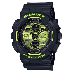 CASIO G-SHOCK นาฬิกาข้อมือ นาฬิกากันน้ำ นาฬิกาของแท้ ประกันศูนย์ CMG 1 ปี รุ่น GA-140DC-1A นาฬิกาสีดำ