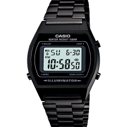 CASIO นาฬิกาคาสิโอ นาฬิกาข้อมือ นาฬิกากันน้ำ นาฬิกาของแท้ ประกันศูนย์ CMG 1 ปี รุ่น B640WB-1A นาฬิกาสีดำ