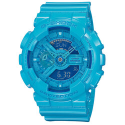 CASIO G-SHOCK G-SHOCK นาฬิกาข้อมือ นาฬิกากันน้ำ นาฬิกาของแท้ ประกันศูนย์ CMG 1 ปี รุ่น GA-110B-2 นาฬิกาสีฟ้า