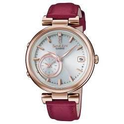 CASIO SHEEN นาฬิกาข้อมือ นาฬิกากันน้ำ นาฬิกาของแท้ ประกันศูนย์ CMG 1 ปี รุ่น SHB-100CGL-7A นาฬิกาสีแดง