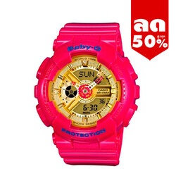 CASIO MID YEAR SALE BABY-G พร้อมส่ง นาฬิกาข้อมือ นาฬิกากันน้ำ นาฬิกาของแท้ ประกันศูนย์ CMG 1 ปี รุ่น BA-111GGB-4A นาฬิกาสีชมพู