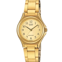 CASIO นาฬิกาคาสิโอ นาฬิกาข้อมือ นาฬิกากันน้ำ นาฬิกาของแท้ ประกันศูนย์ CMG 1 ปี รุ่น LTP-1130N-9B นาฬิกาสีทอง