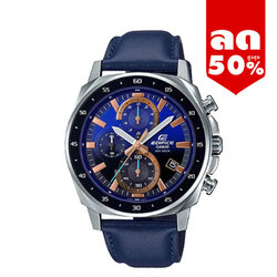 CASIO EDIFICE นาฬิกาข้อมือ นาฬิกากันน้ำ นาฬิกาของแท้ ประกันศูนย์ CMG 1 ปี รุ่น EFV-600L-2A นาฬิกาสีน้ำเงิน