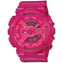CASIO G-SHOCK นาฬิกาข้อมือ นาฬิกากันน้ำ นาฬิกาของแท้ ประกันศูนย์ CMG 1 ปี รุ่น GMA-S110CC-4 นาฬิกาสีชมพู