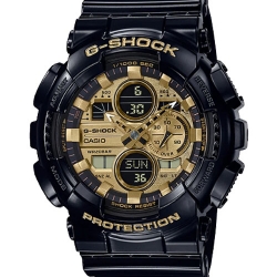 CASIO G-SHOCK นาฬิกาข้อมือ นาฬิกากันน้ำ นาฬิกาของแท้ ประกันศูนย์ CMG 1 ปี รุ่น GA-140GB-1A1 นาฬิกาสีดำ